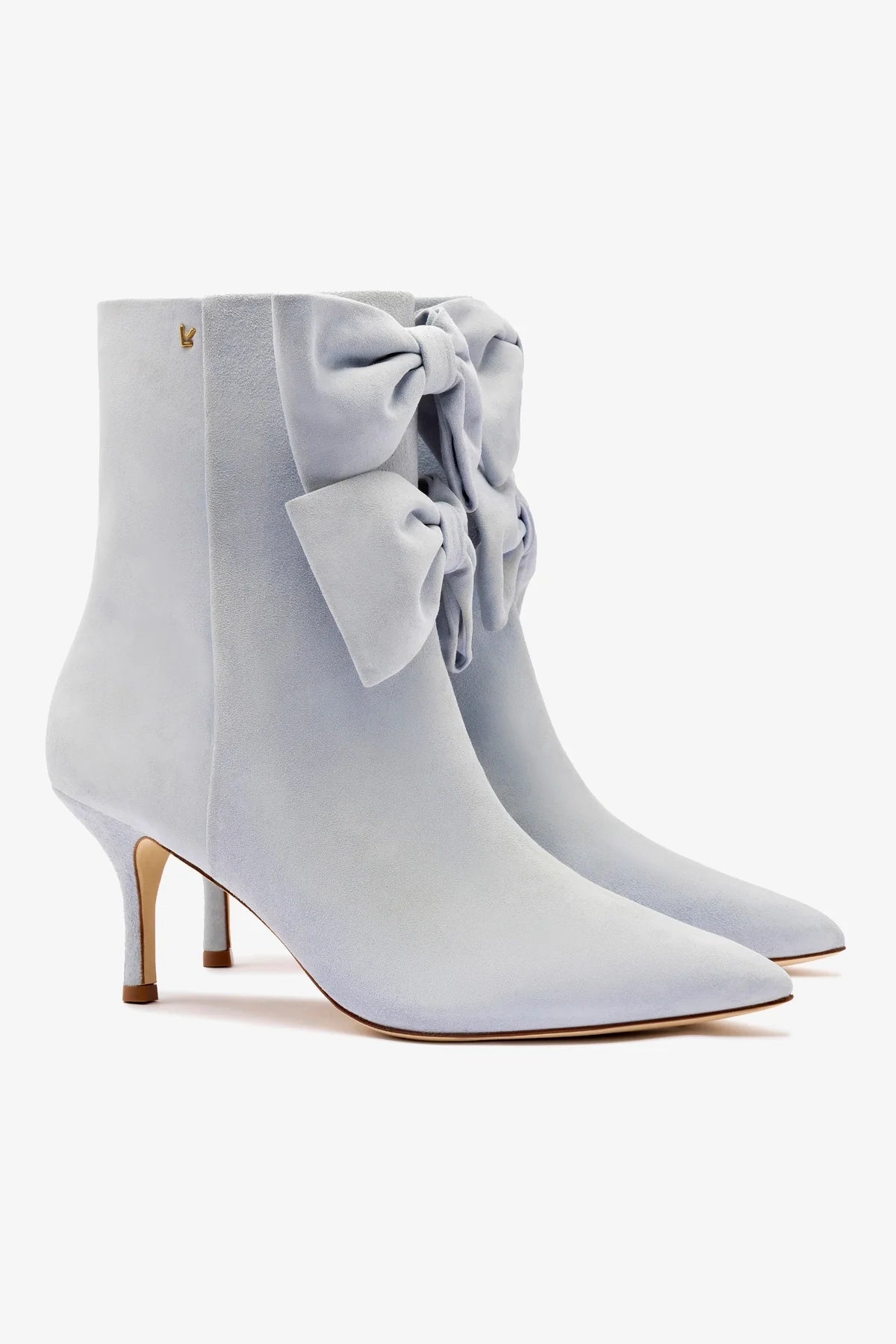 Larroudé for LoveShackFancy Bootie In Maya Suede - Image 2