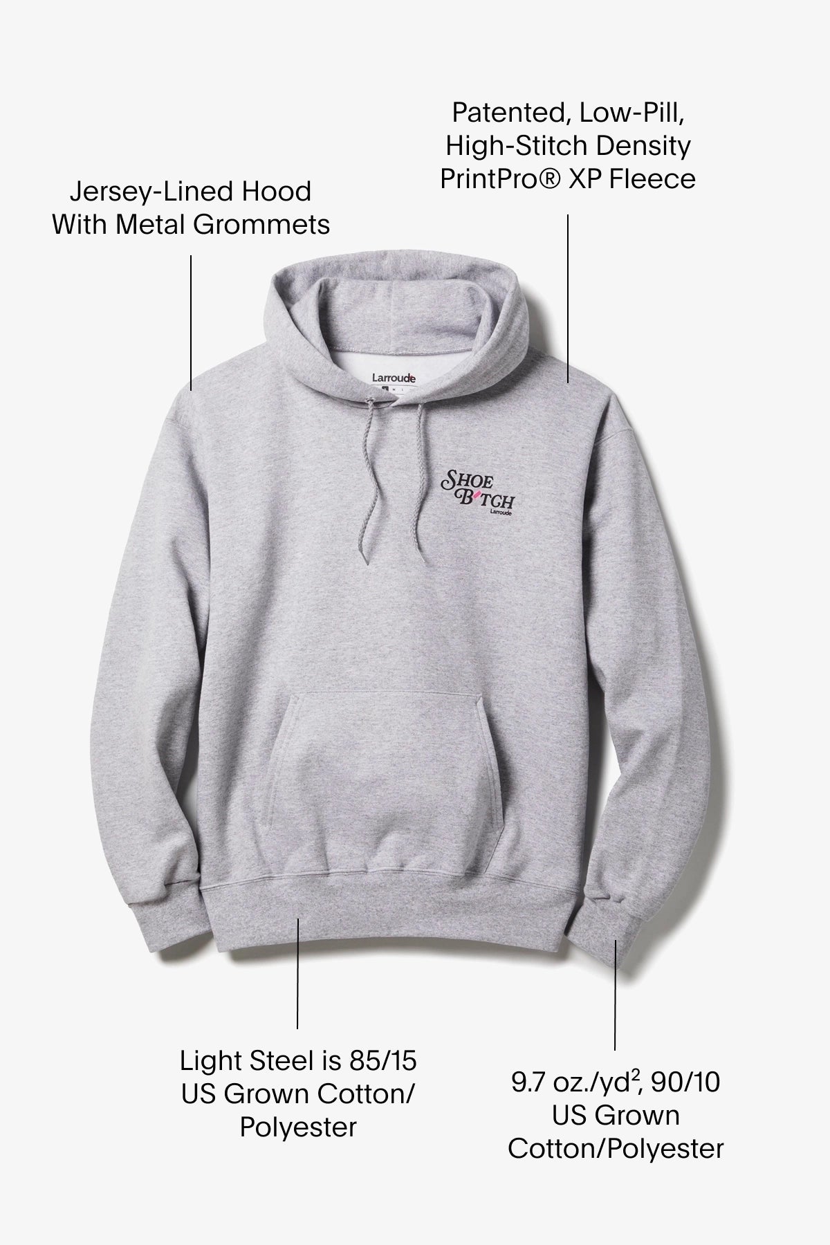 Shoe B´tch Hoodie In Grey - Image 5