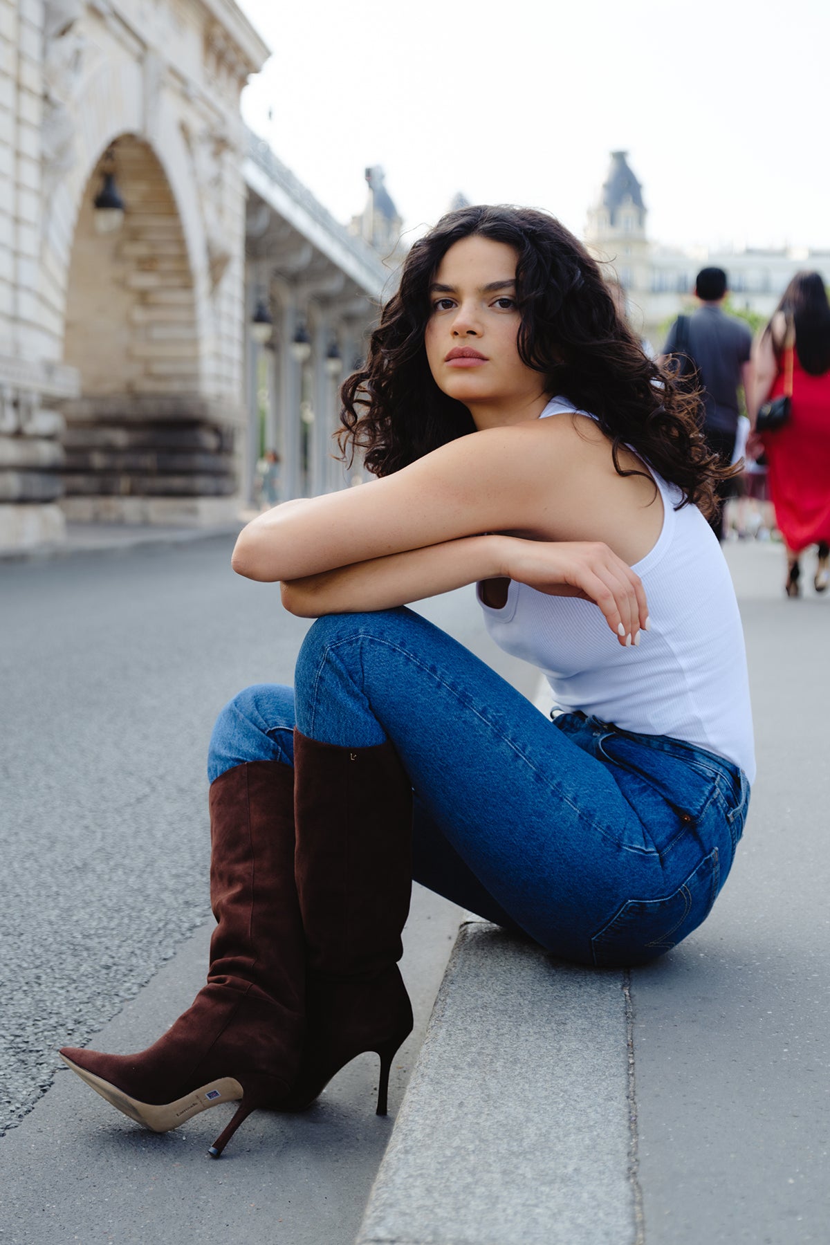 Kate Boot In Brown Suede - Image 7