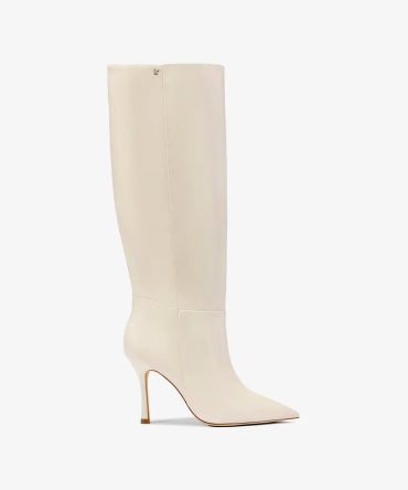 Kate Boot In Ivory Leather