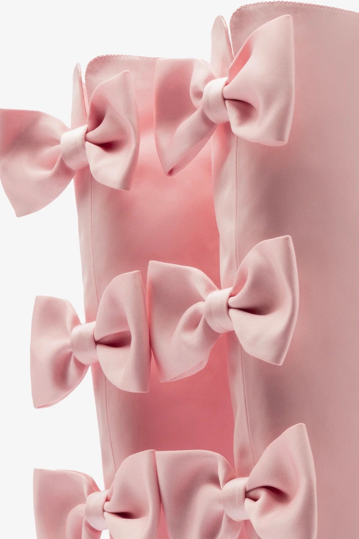 Larroudé for LoveShackFancy Boot In Light Rose Satin - Image 4