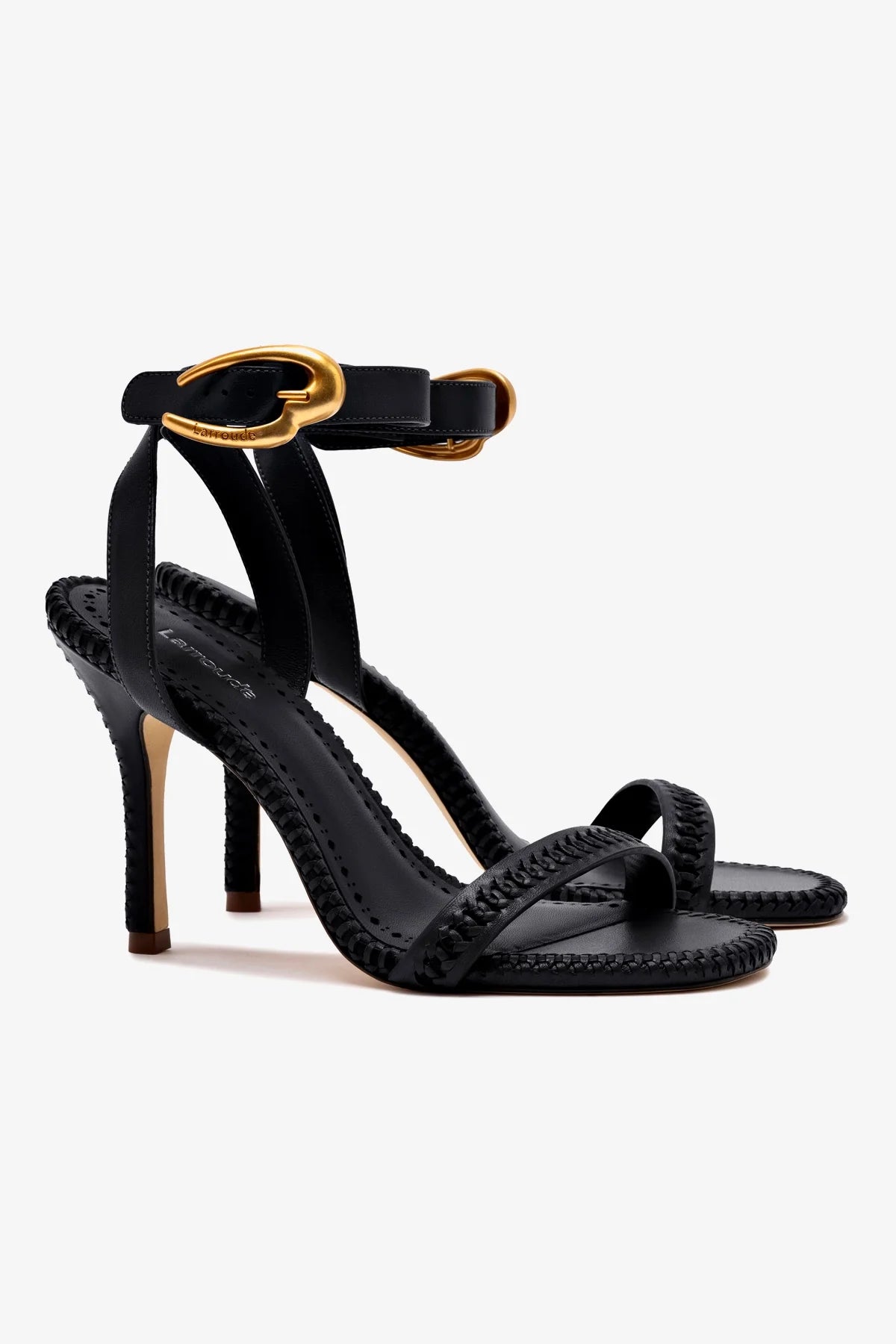 Verona Sandal In Black Leather - Image 2