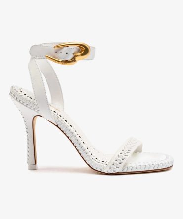 Verona Sandal In White Leather
