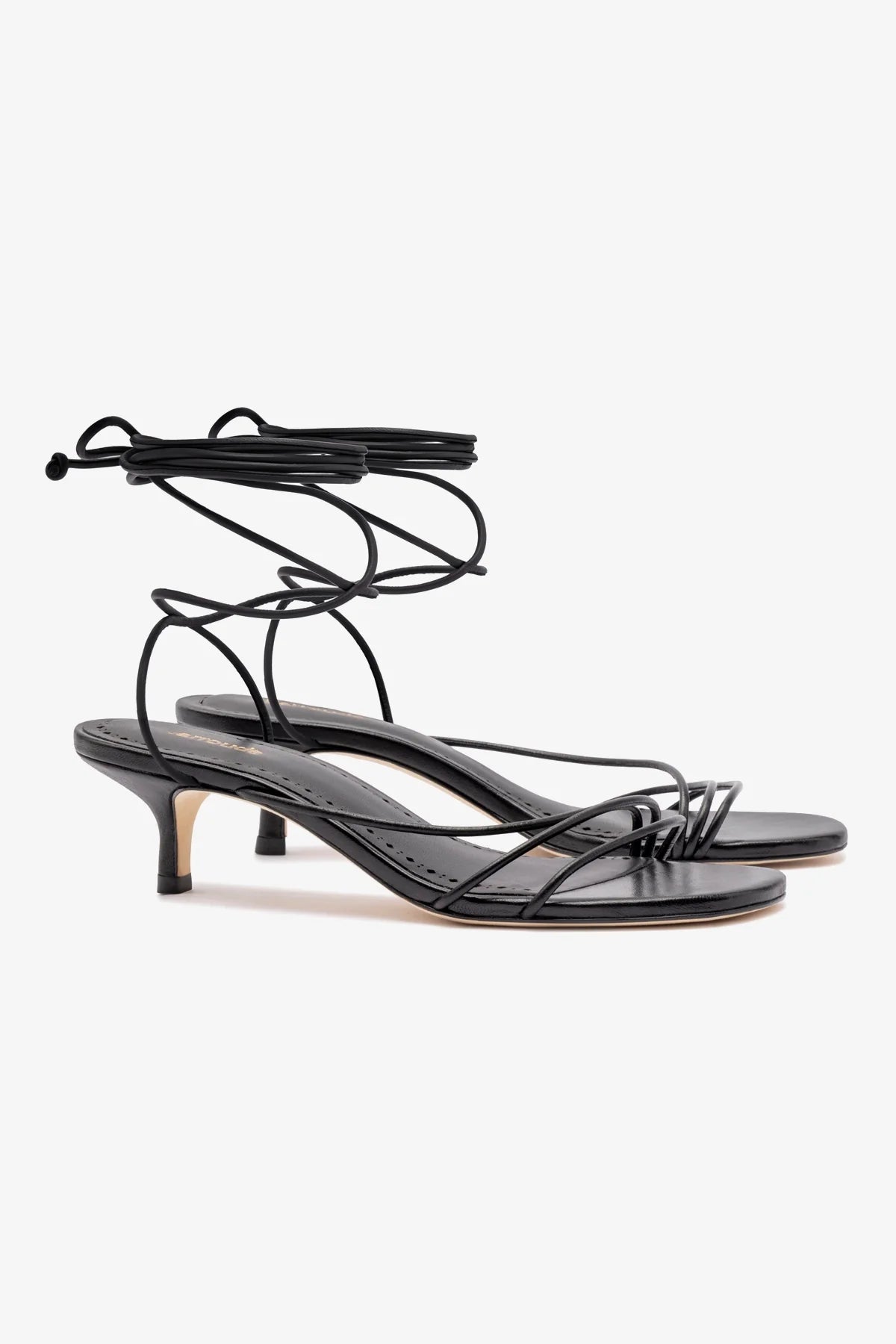 Sara Sandal In Black Leather - Image 2
