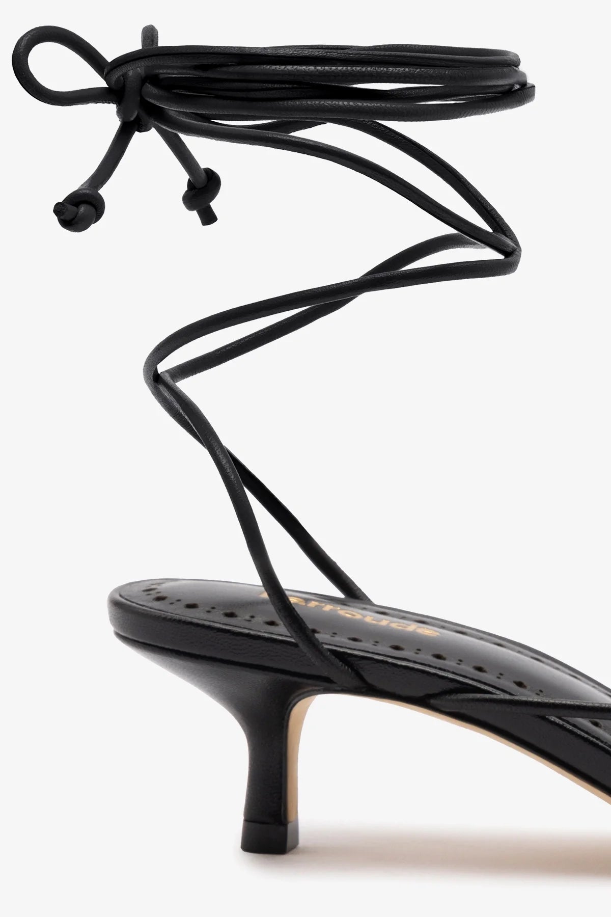 Sara Sandal In Black Leather - Image 4