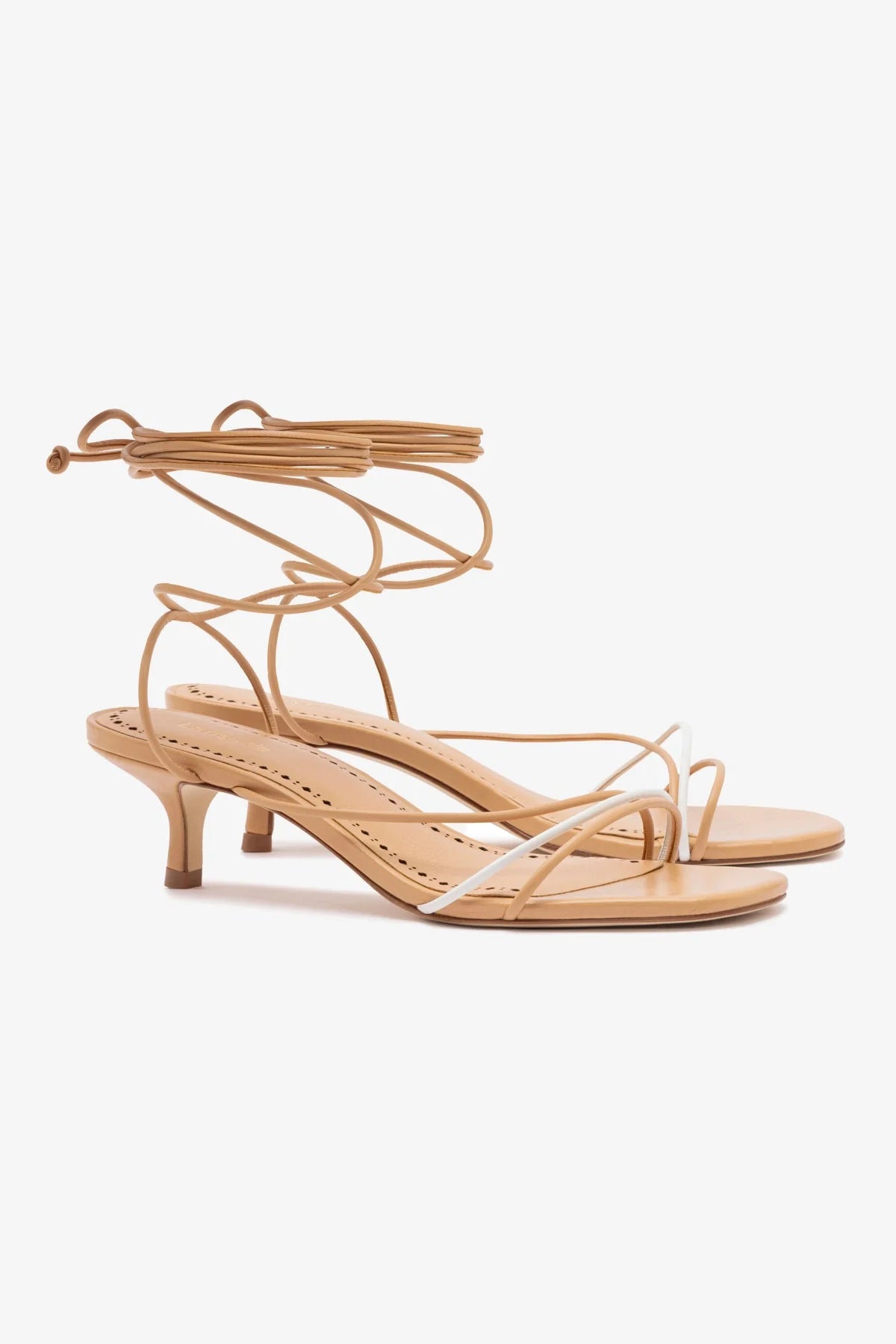 Sara Sandal In Tan Leather - Image 2