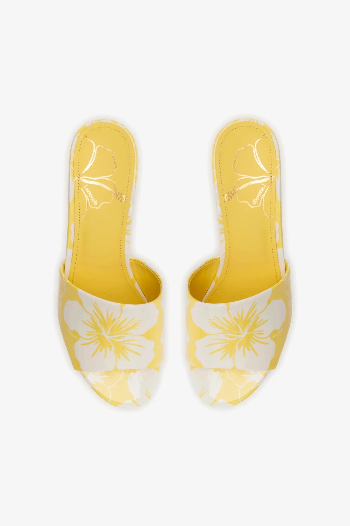 Miso Platform Sandal In Lemonade Printed Leather - Image 3