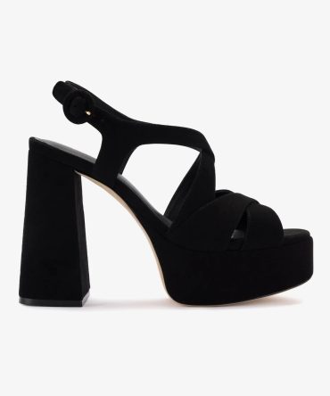 Bee Sandal In Black Suede