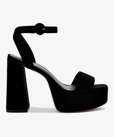 Dolly Sandal In Black Suede