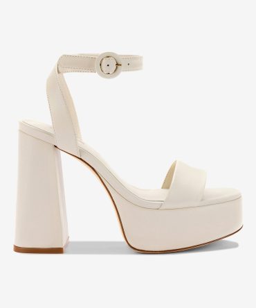 Dolly Sandal In Ivory Leather