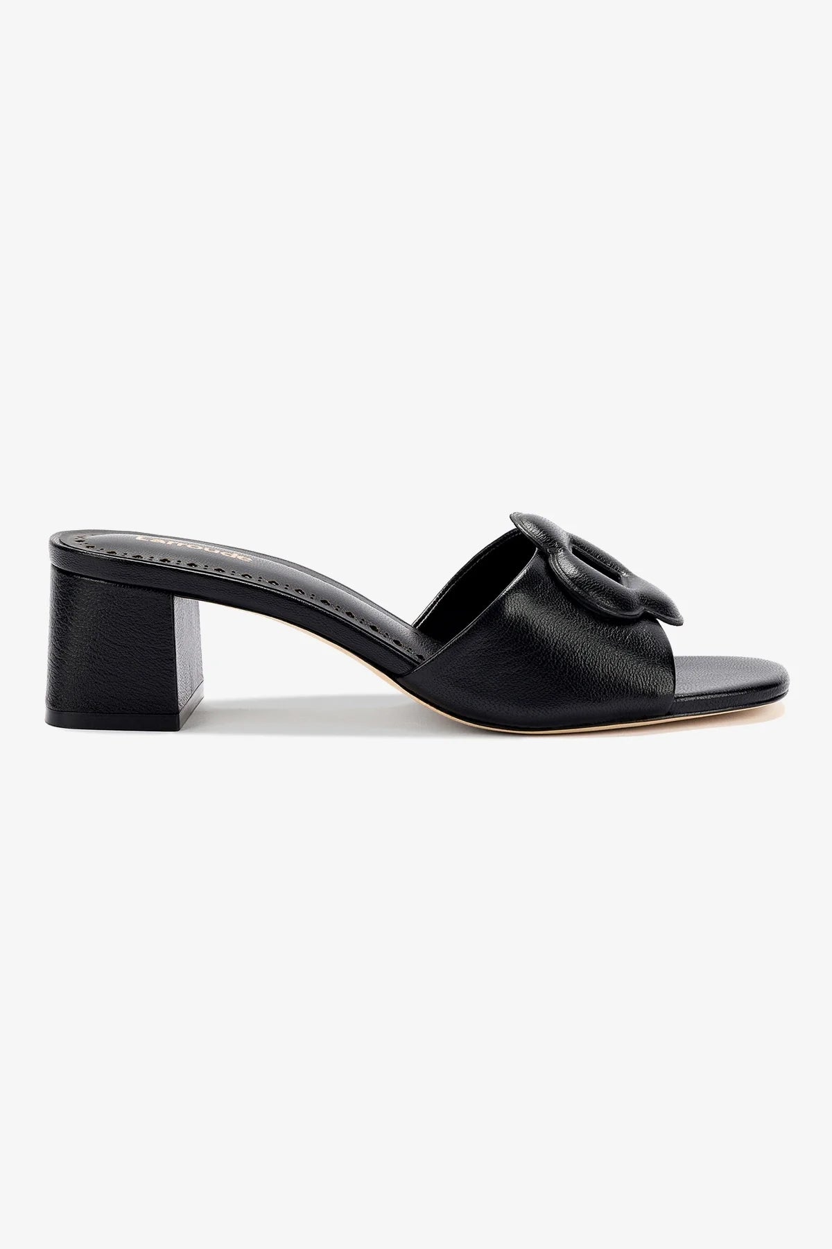 Flora Mule In Black Leather