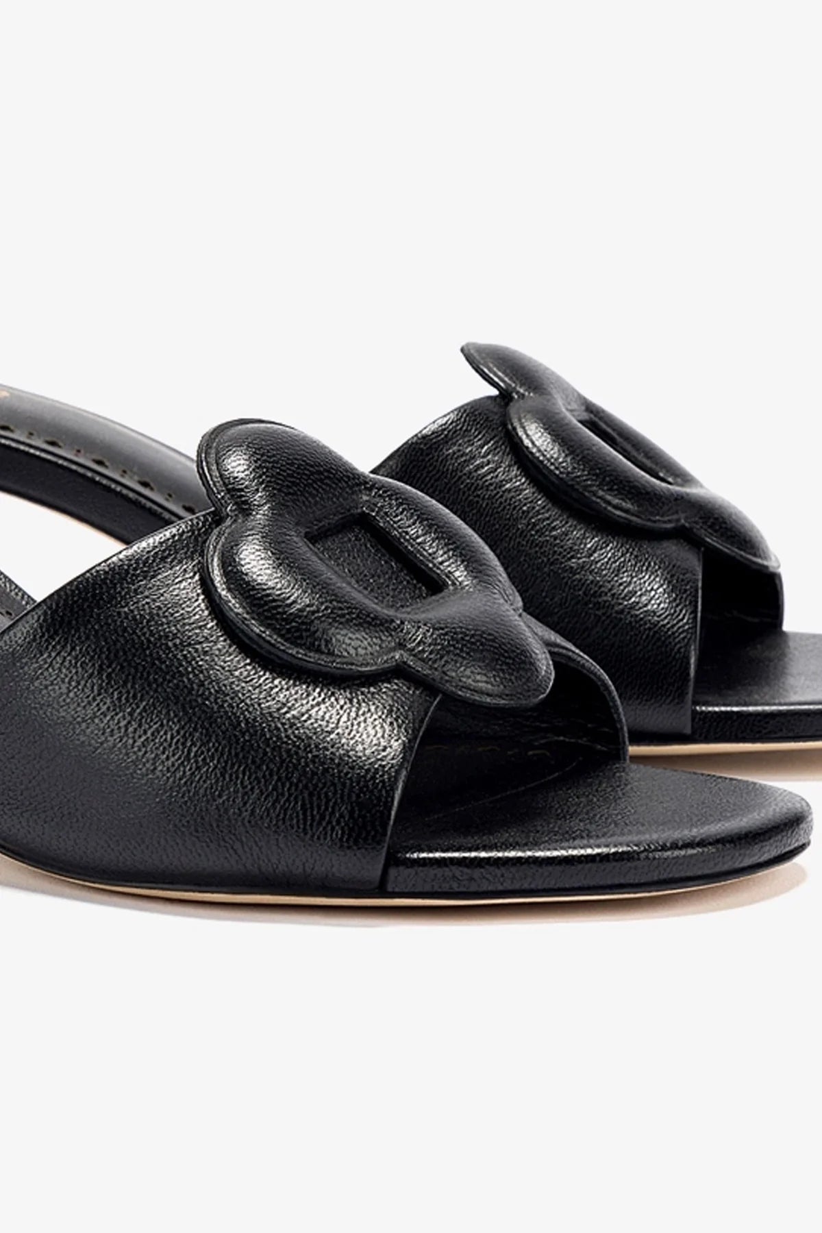 Flora Mule In Black Leather - Image 4