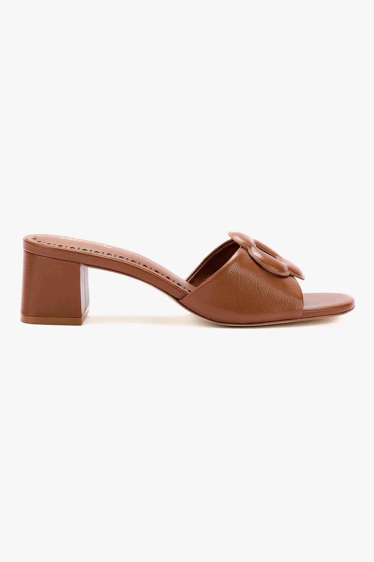 Flora Mule In Caramel Leather