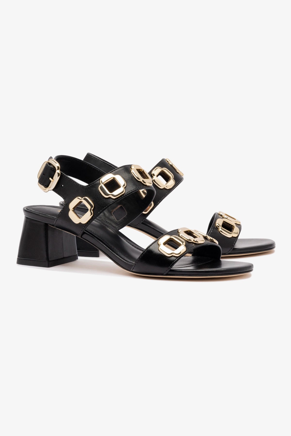 Milan Sandal In Black Leather - Image 2