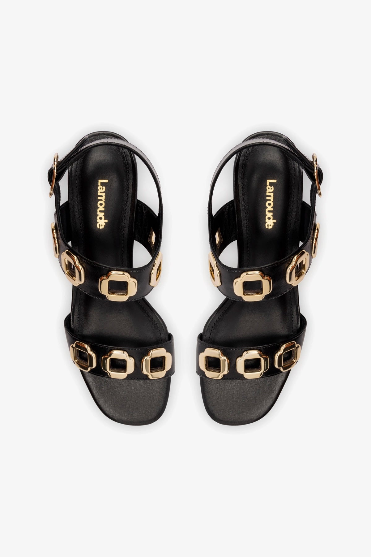 Milan Sandal In Black Leather - Image 3