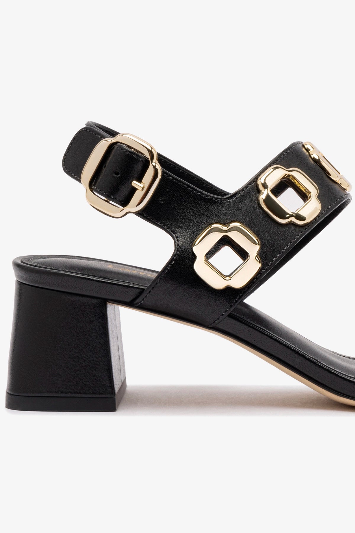 Milan Sandal In Black Leather - Image 4