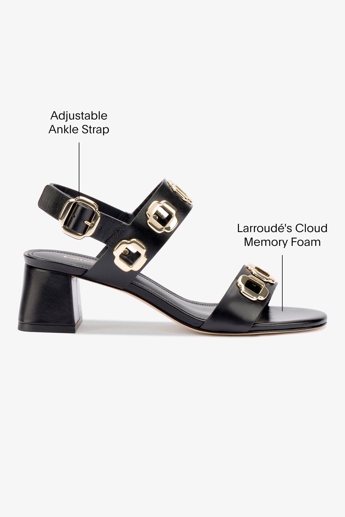 Milan Sandal In Black Leather - Image 5