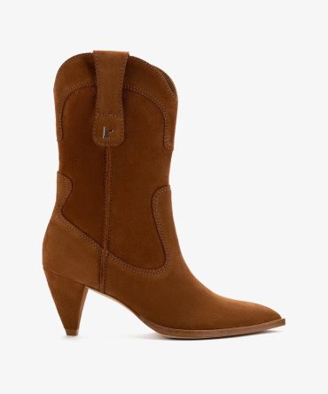 Thelma Boot In Tobacco Suede