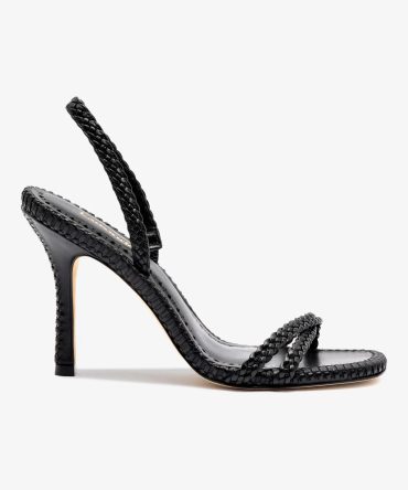 Annie Sandal In Black Leather