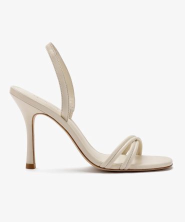Annie Sandal In Ivory Leather