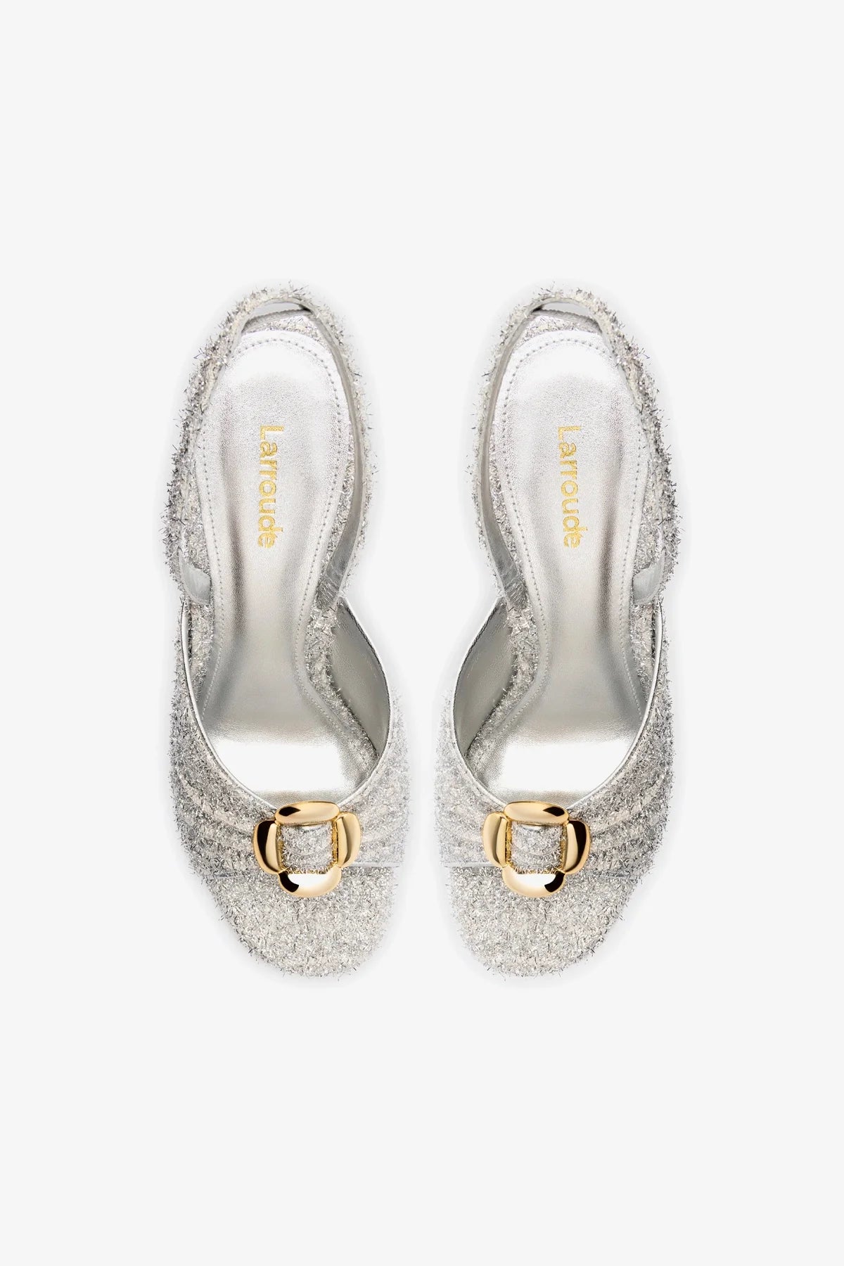 Mayfair Sandal In Silver Lurex - Image 3