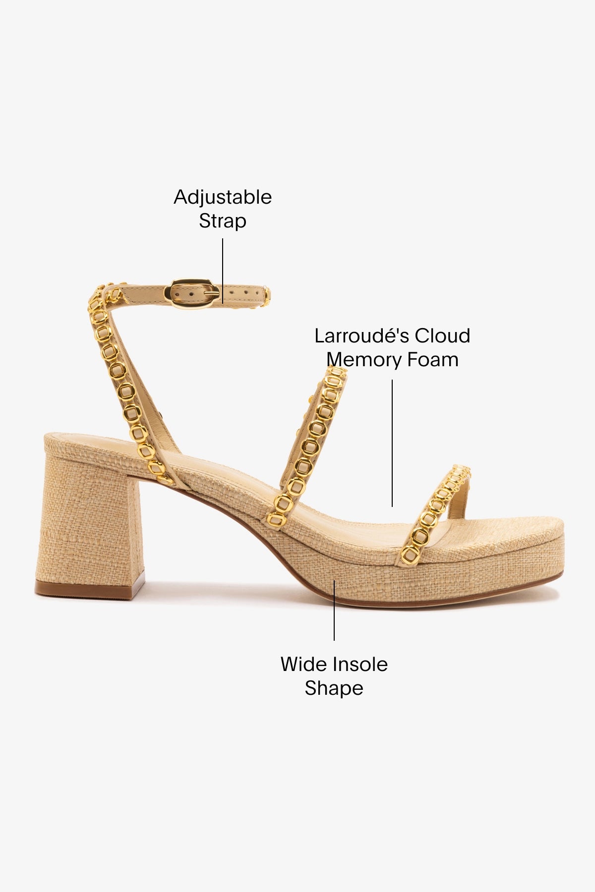 Gio Milanina Sandal In Beige Raffia - Image 5