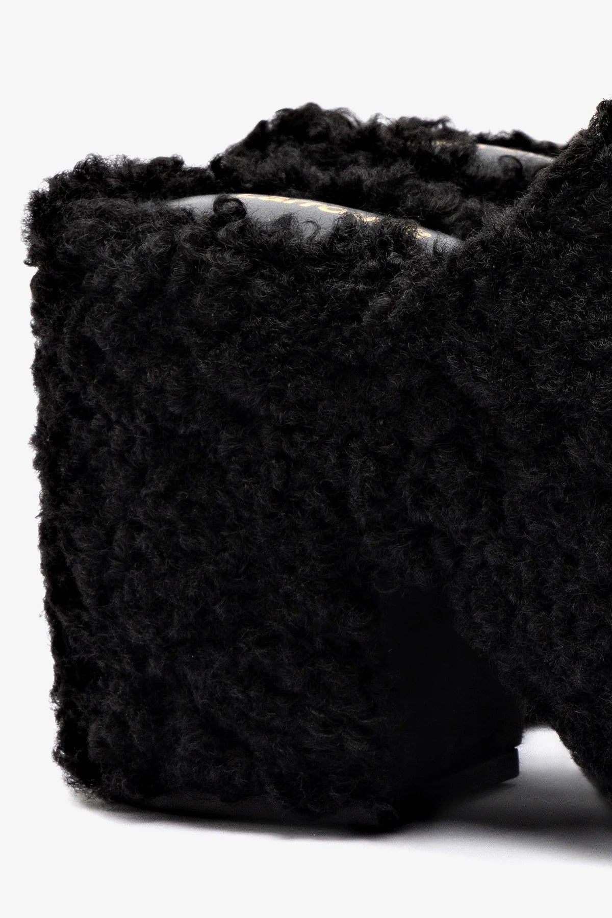 Miso Clog In Black Shearling - Image 4