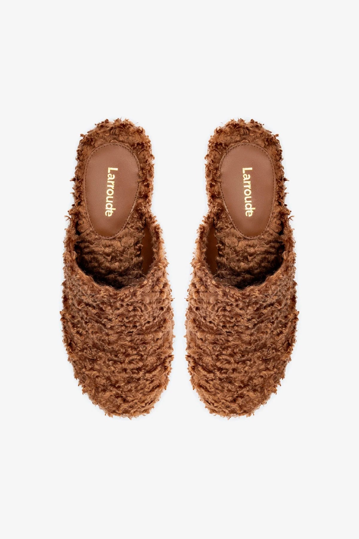 Miso Clog In Brown Shearling - Image 3