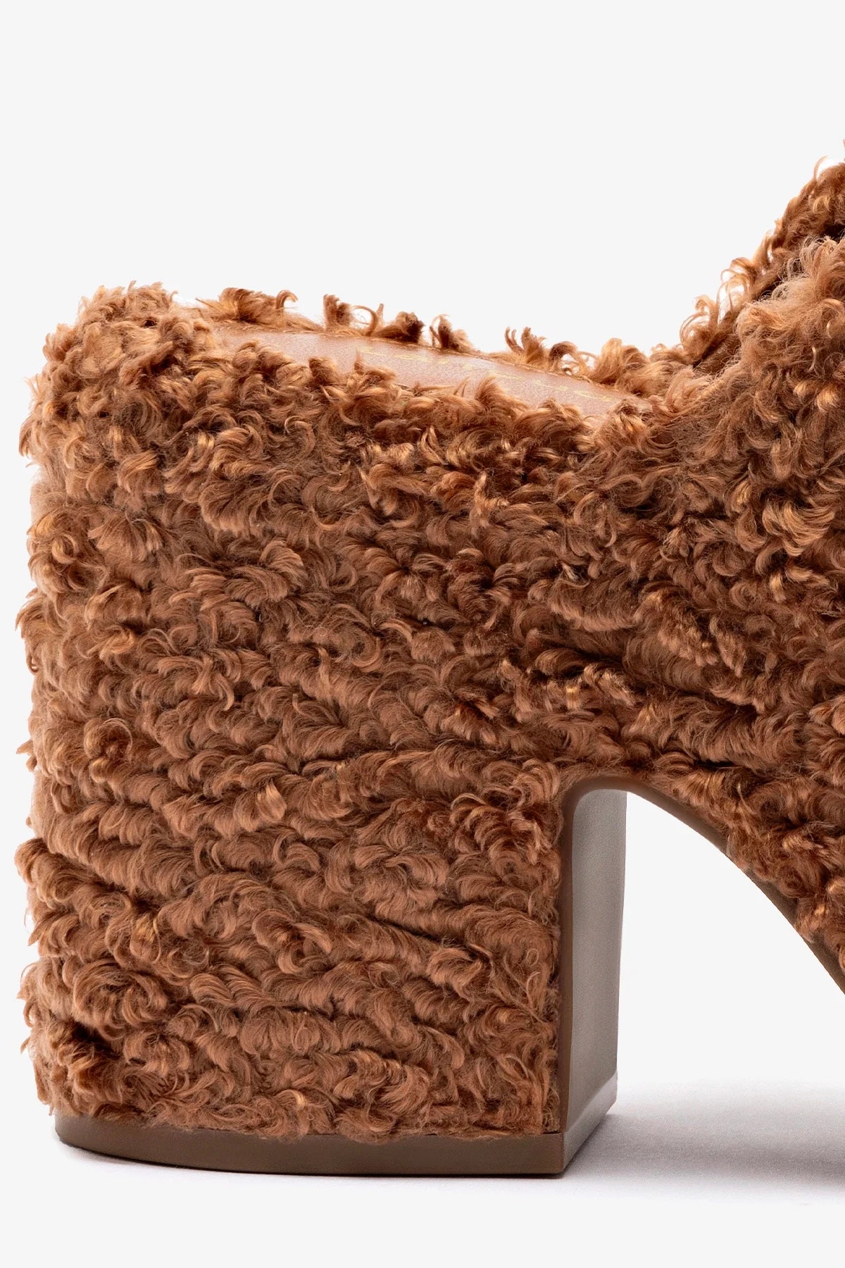 Miso Clog In Brown Shearling - Image 4