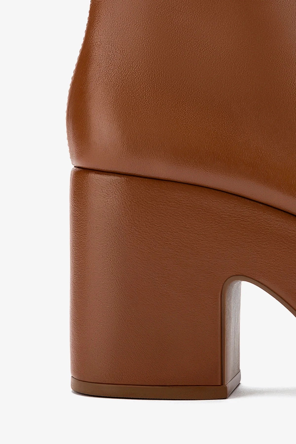 Miso Platform Boot In Caramel Stretch Leather - Image 4