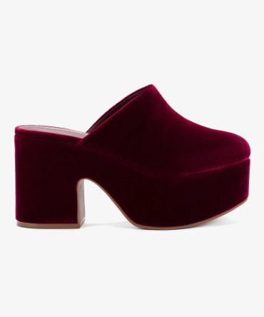 Miso Platform Clog In Wine Velvet