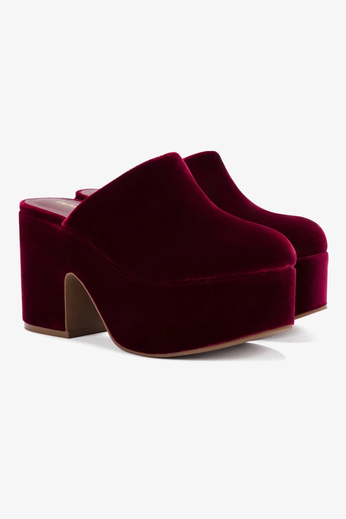 Miso Platform Clog In Wine Velvet - Image 2