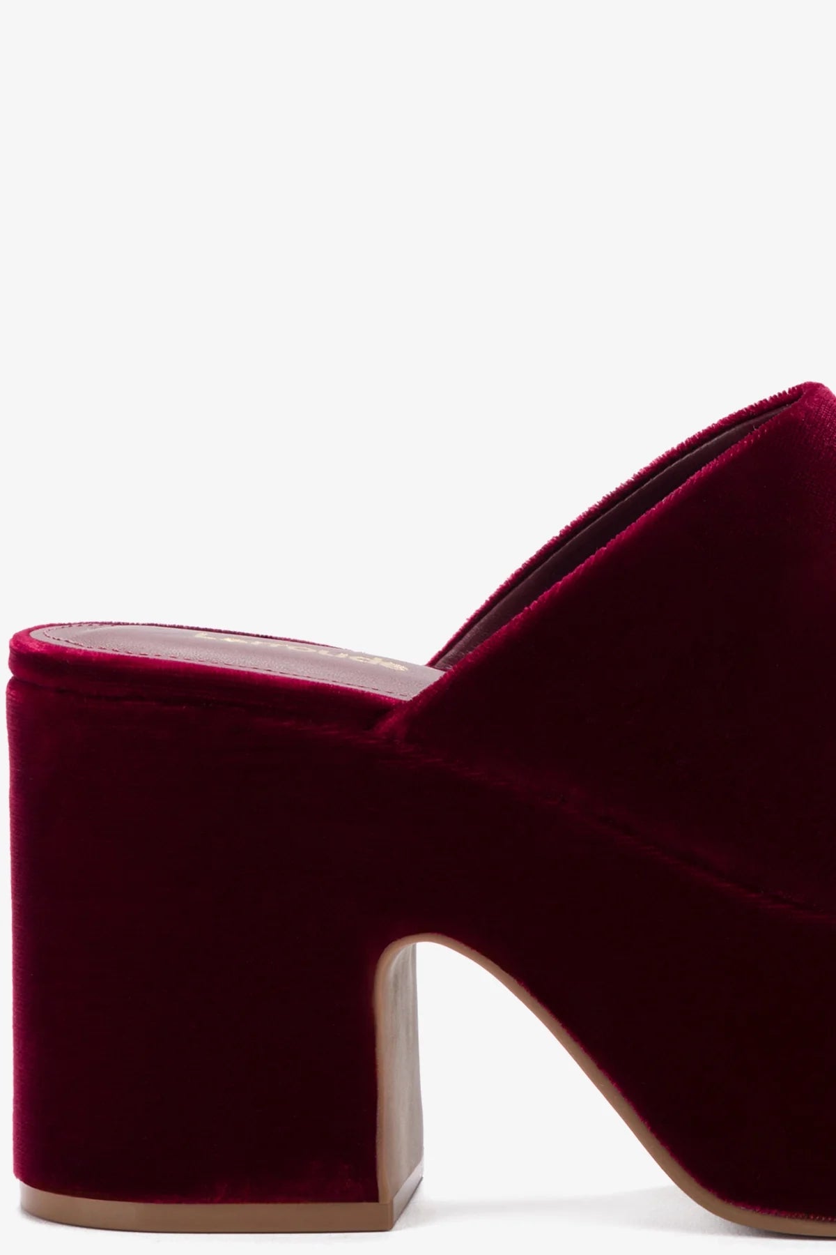 Miso Platform Clog In Wine Velvet - Image 4