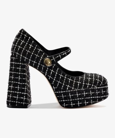Emma Pump In Black Tweed