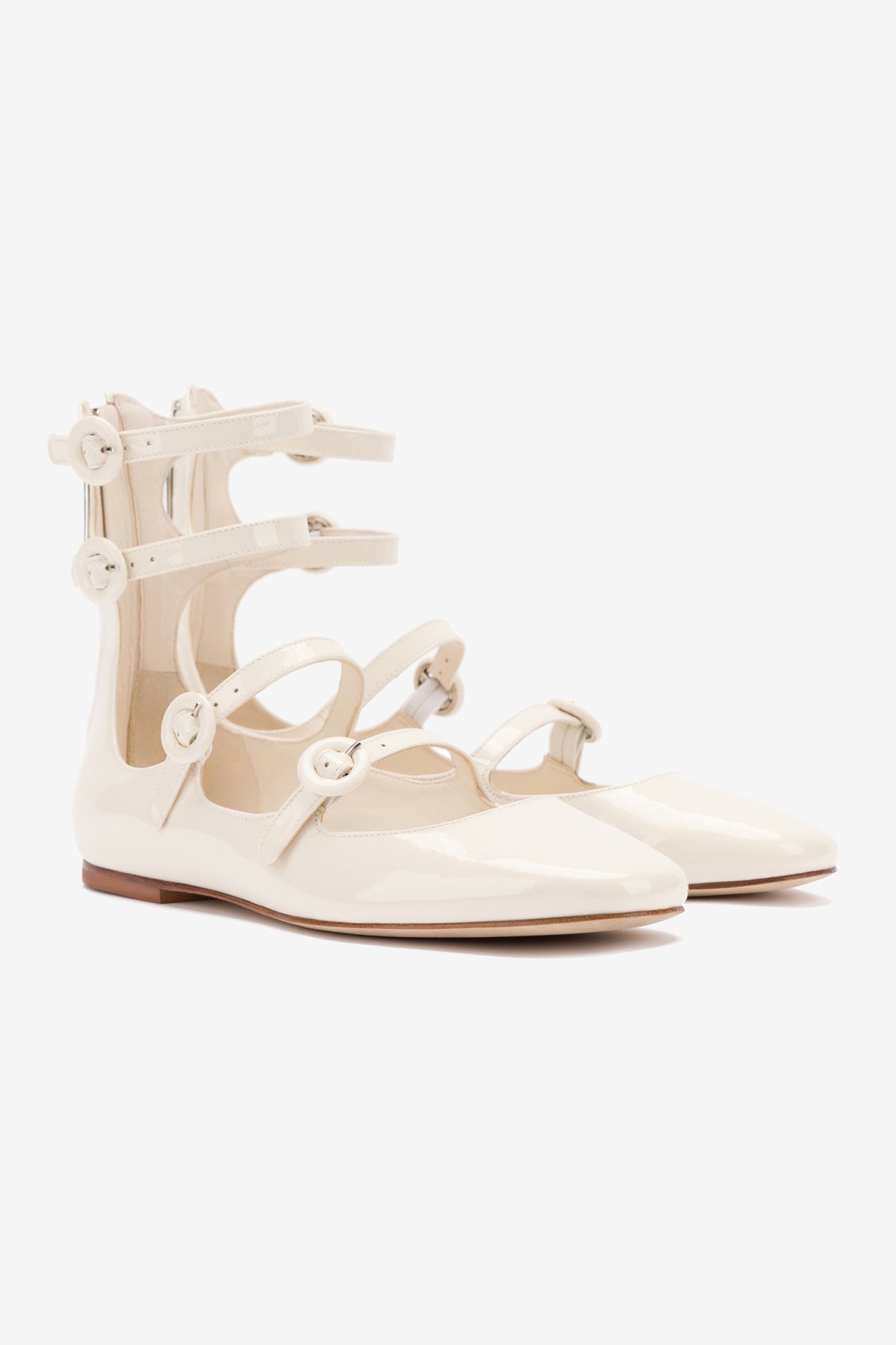Alexa Flat In Ivory Patent - Image 2