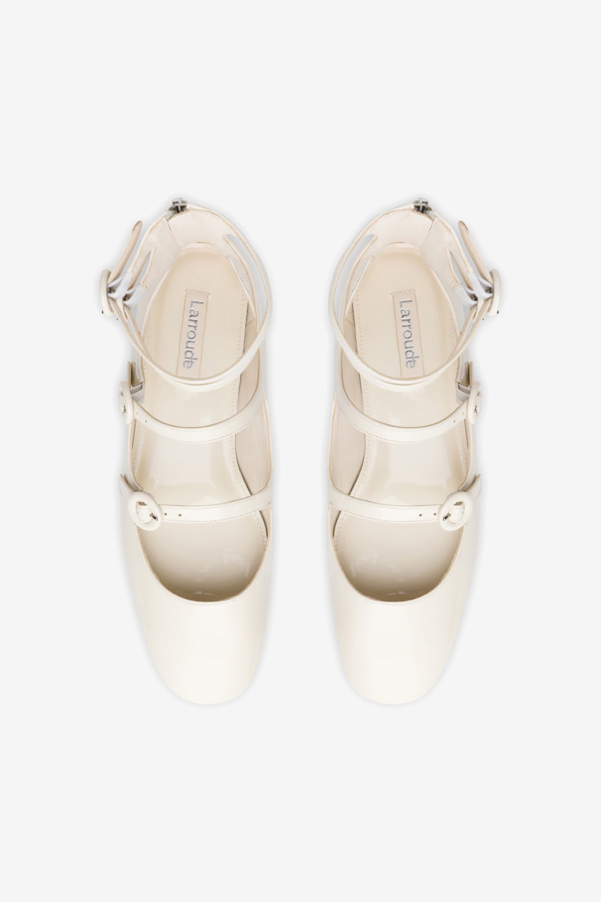 Alexa Flat In Ivory Patent - Image 3
