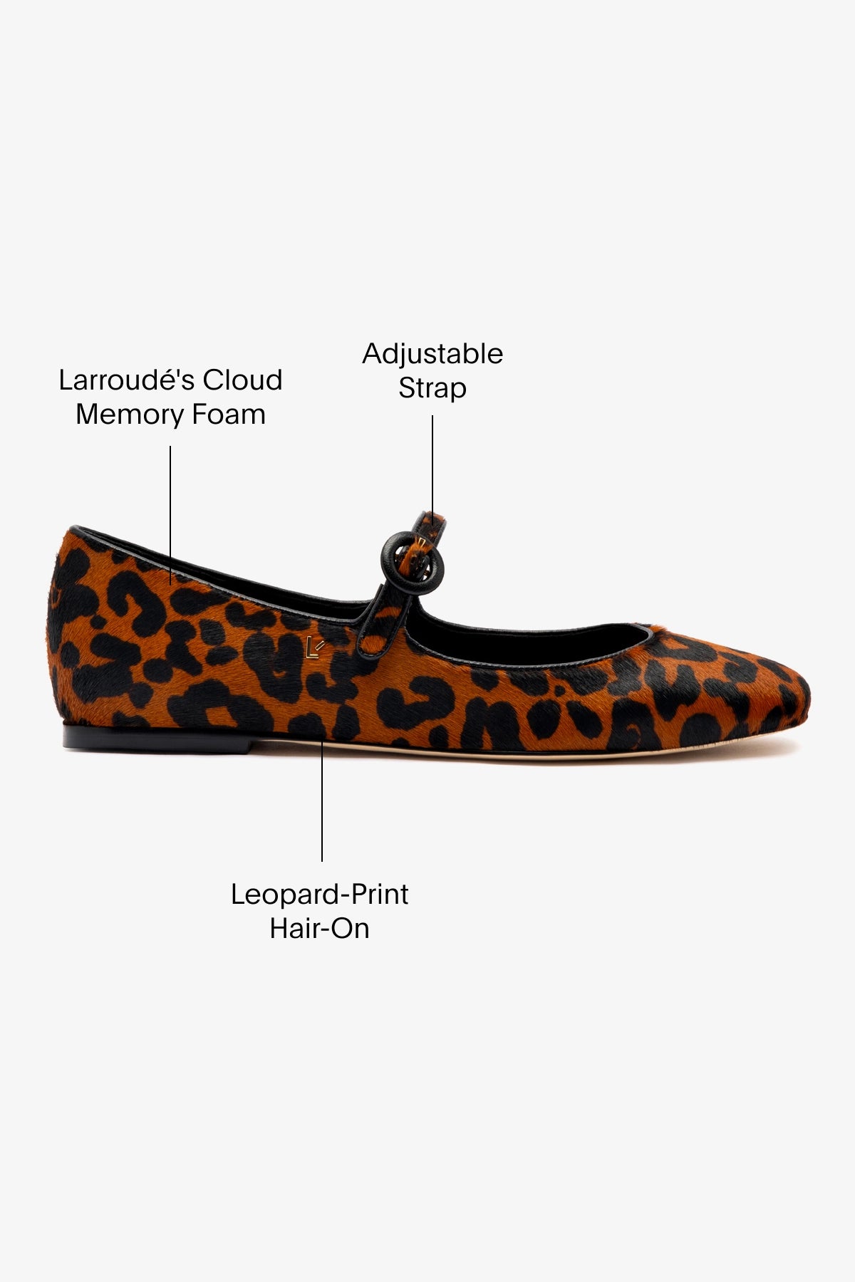 Blair Ballet Flat In Leopard Print Calf Hair - Image 5