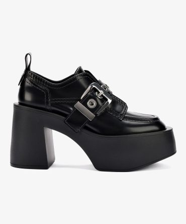 Stewart Platform Oxford In Black Leather