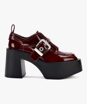 Stewart Platform Oxford In Carmin Patent Leather