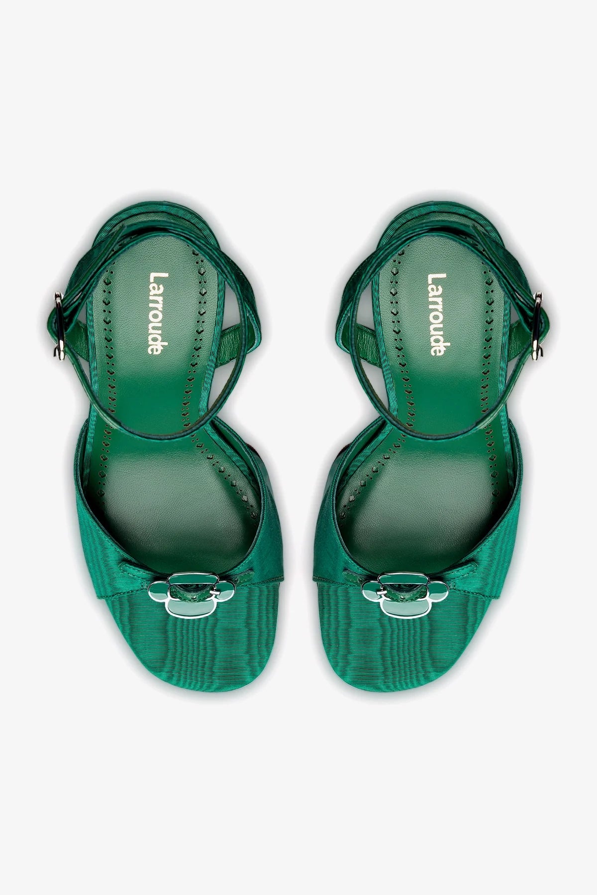 Daisy Platform In Emerald Fabric - Image 3