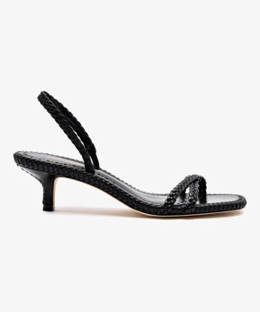 Mini Annie Sandal In Black Leather