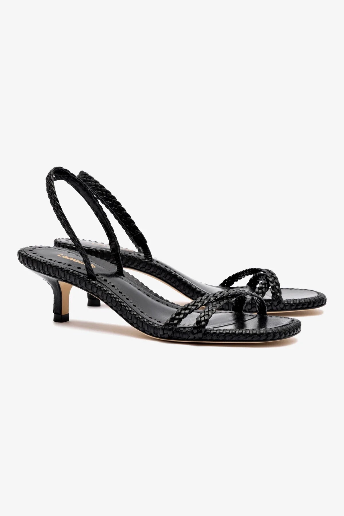 Mini Annie Sandal In Black Leather - Image 2
