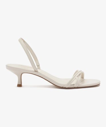 Mini Annie Sandal In Ivory Leather
