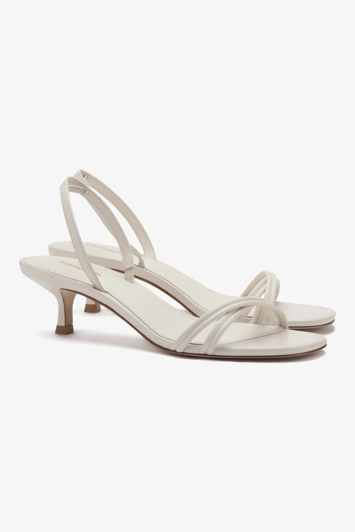Mini Annie Sandal In Ivory Leather - Image 2