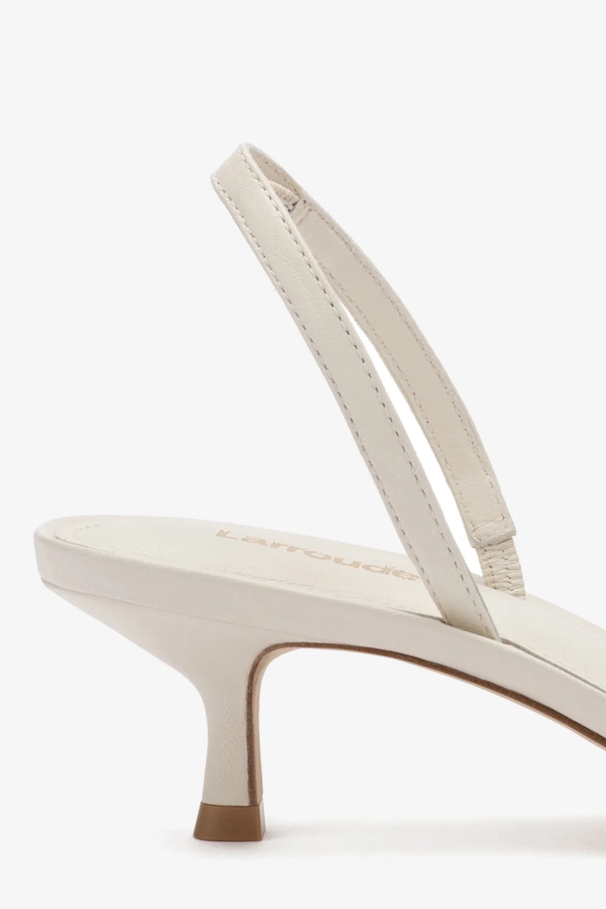 Mini Annie Sandal In Ivory Leather - Image 4
