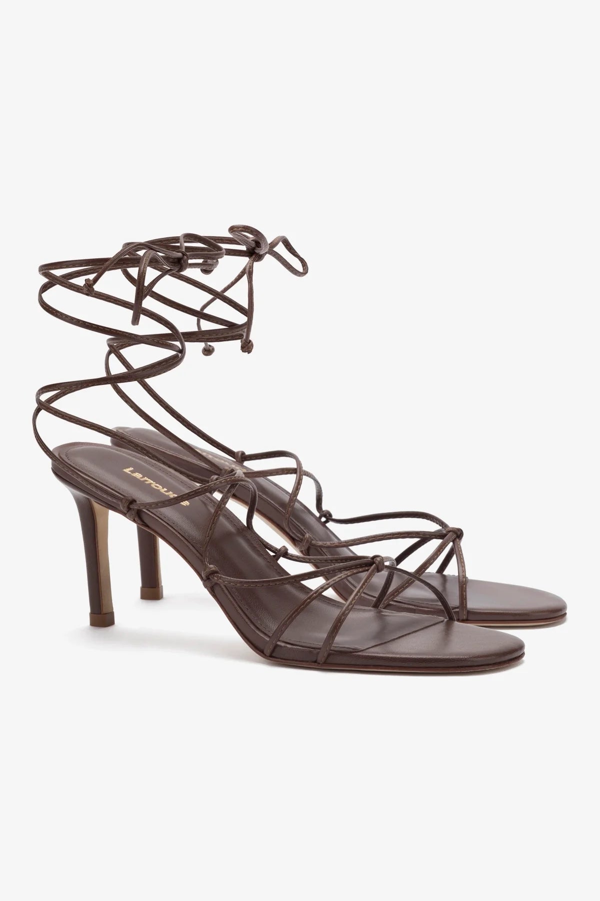 Rome Sandal In Brown Leather - Image 2