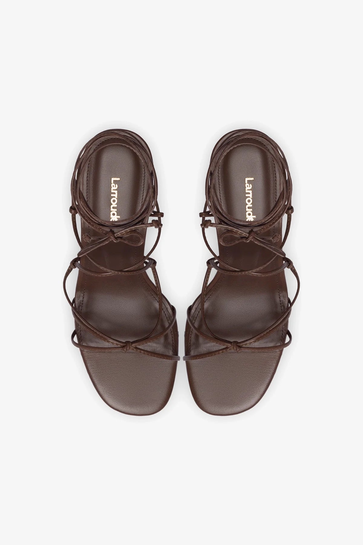 Rome Sandal In Brown Leather - Image 3