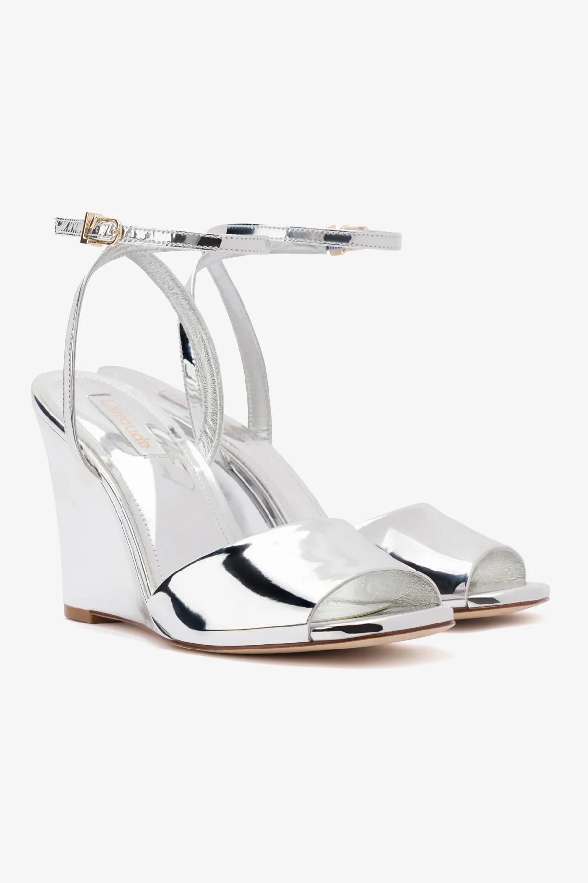Yves Wedge In Silver Specchio - Image 2