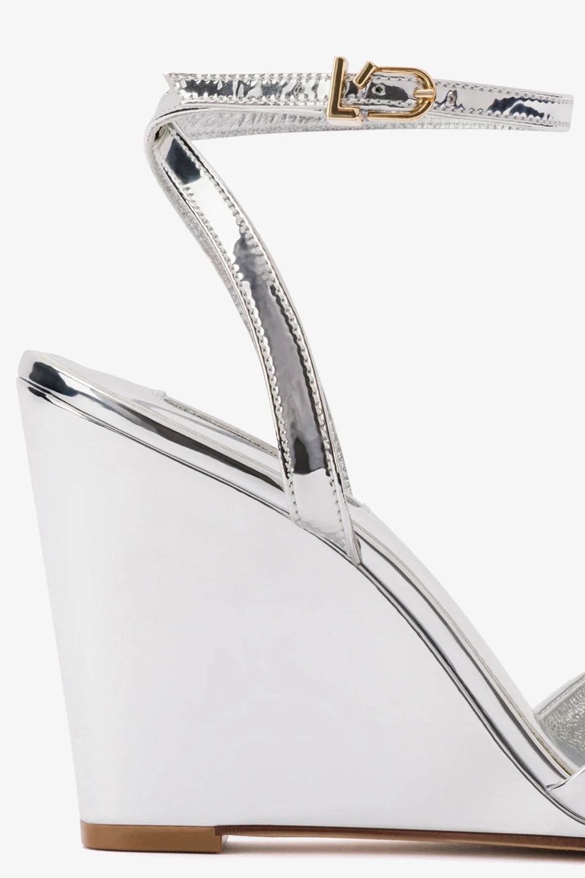 Yves Wedge In Silver Specchio - Image 4