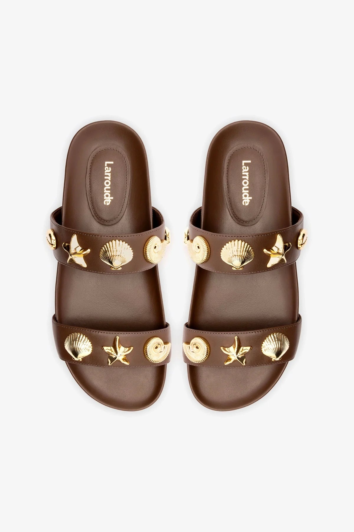 Madison Slide In Brown Leather - Image 3